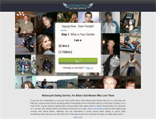 Tablet Screenshot of motorcycledatingservice.com
